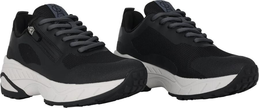 Waldläufer Stijlvolle zwarte wandelsneakers voor dames