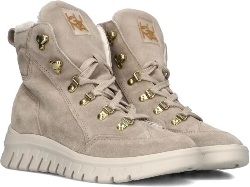 WALDLAUFER Waldläufer Veterboots Dames Sue H Veterbooty Maat: 37 5 Materiaal: Suède Kleur: Beige - Foto 3