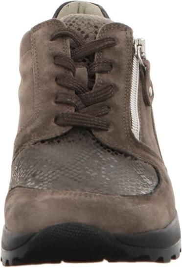 Waldläufer Grijze Leren Sneaker met Rits en Uitneembaar Voetbed Gray Heren - Foto 5