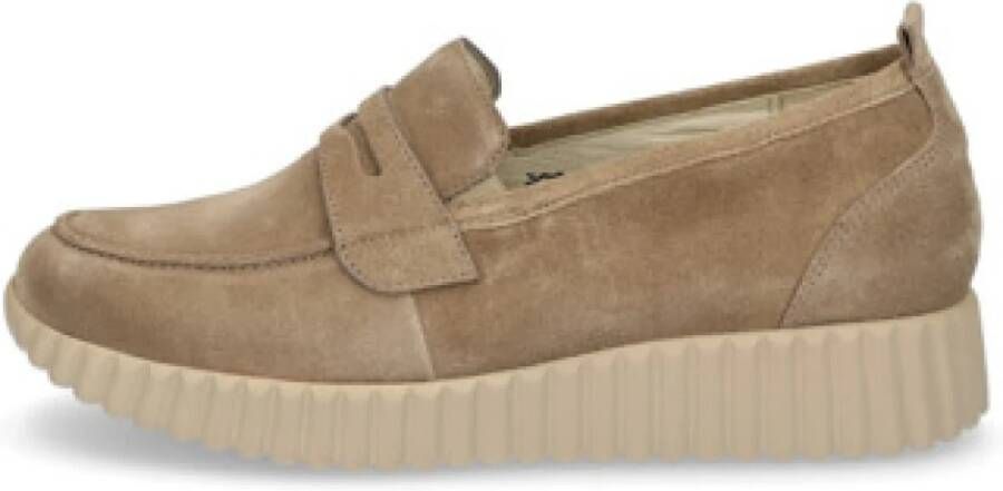 Waldläufer Taupe dames mocassins comfortabel ontwerp