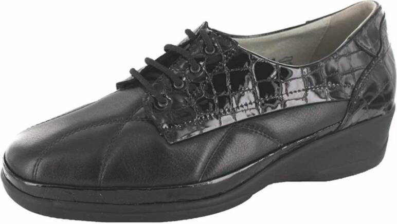 Waldläufer Veterschoenen Zwart Black Dames