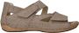 Waldläufer Beige Blokpatroon Sandaal voor Dames Beige Dames - Thumbnail 9