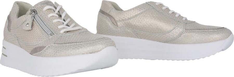 Waldläufer Wijde Fit Lace-Zip Sneakers Zilver - Foto 2