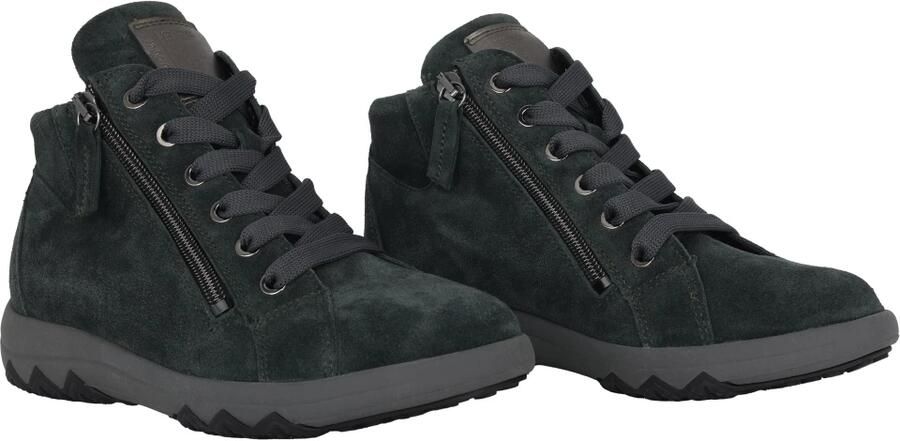 Waldläufer Wijde pasvorm enkellaars sneakers groen - Foto 2