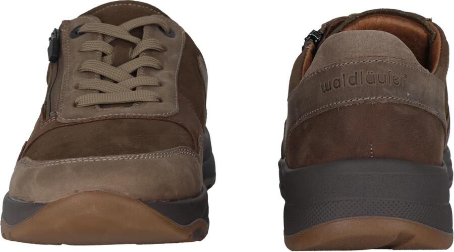 Waldläufer Wijde pasvorm heren sneaker Bruin - Foto 3
