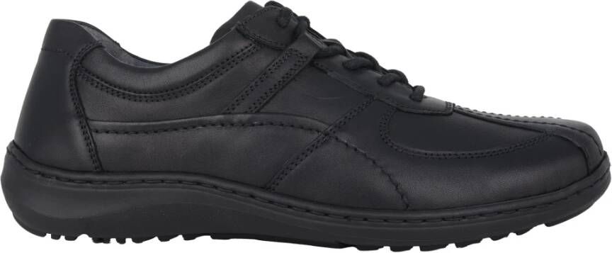 Waldläufer Wijde pasvorm heren sneaker Zwart