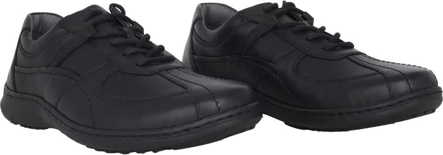 Waldläufer Wijde pasvorm heren sneaker Zwart