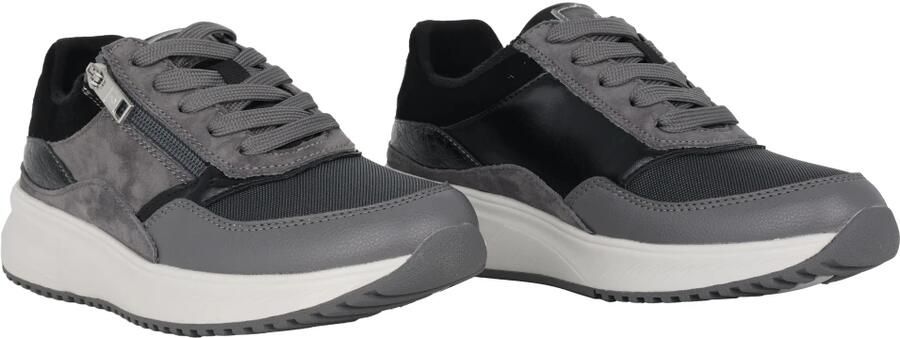 Waldläufer Wijde pasvorm vetersneaker Grijs - Foto 2
