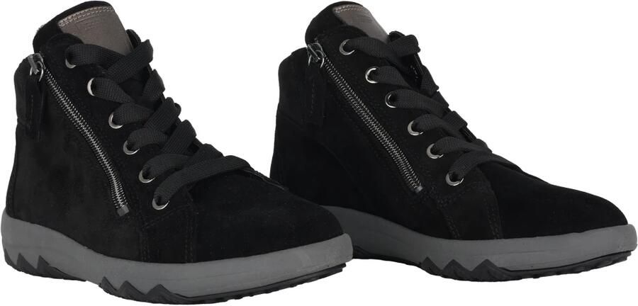 Waldläufer Wijde Pasvorm Zwarte Enkellaars