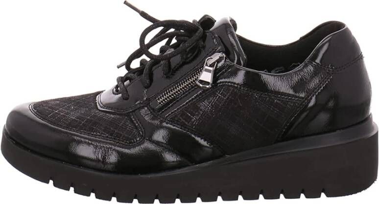 Waldläufer Zwarte 711H01 Sneakers Black Heren