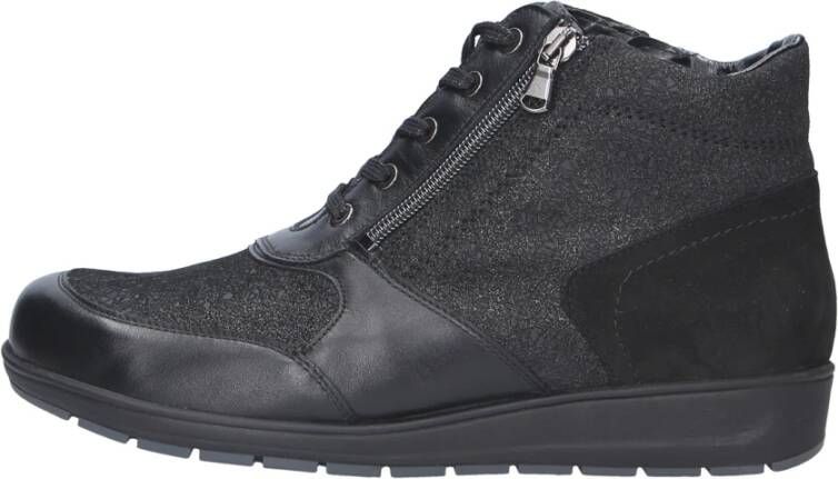 Waldläufer Zwarte Enkellaars Black Dames