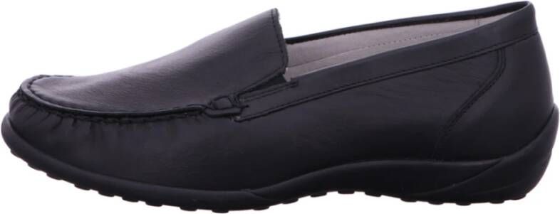 Waldläufer Zwarte Instappers Black Dames