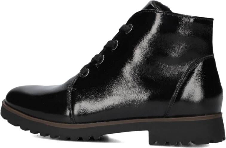 Waldläufer Zwarte Lakleren Dames Enkellaarzen
