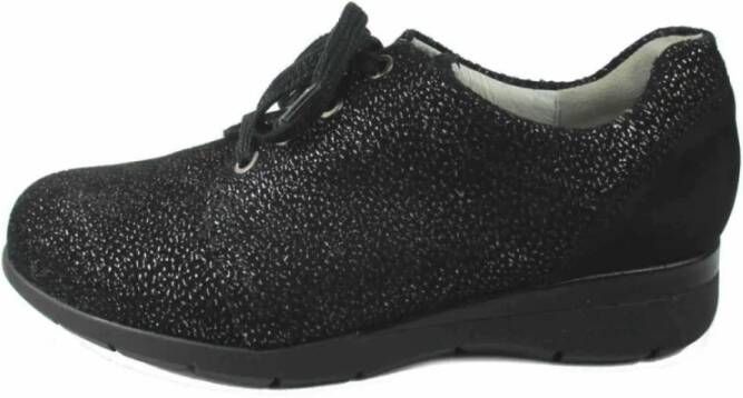 Waldläufer Zwarte Veterschoenen