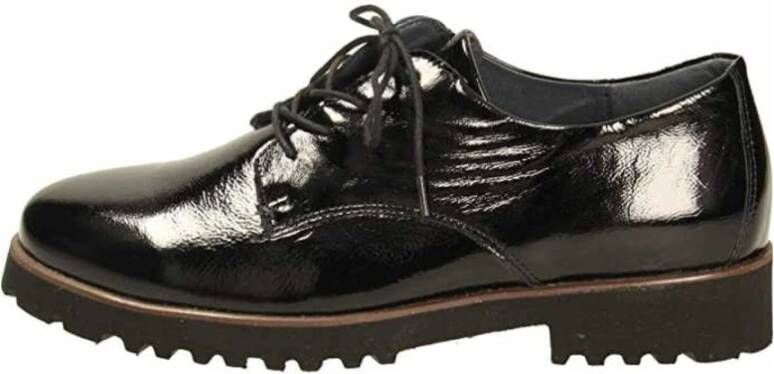 Waldläufer Zwarte Veterschoenen Taipei Black Dames