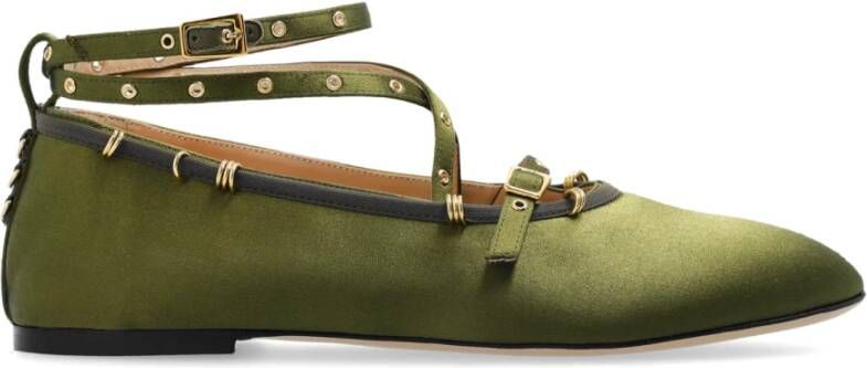 Wandler Ballet Flats June Green Dames