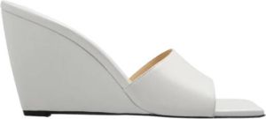Wandler Gaia wedge slides Beige Dames