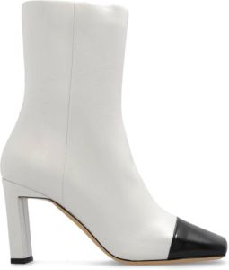 Wandler Isa laarzen met hak van leer Beige Dames