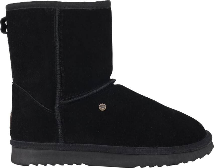 Warmbat Gevoerde Kangaroo Laarzen Zwart