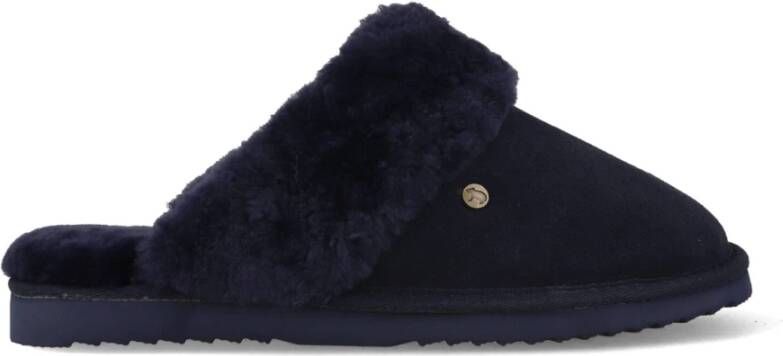 Warmbat Gezellige Flurry Pantoffels in Donkerblauw Blue Dames