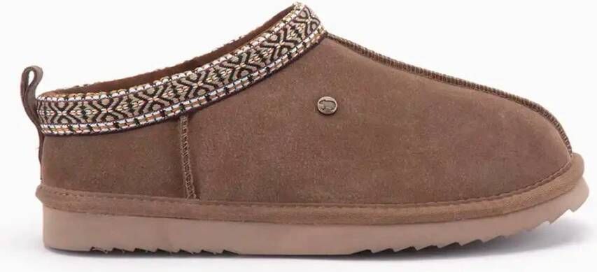 Warmbat Kynuna Suede Tape Dames Sloffen Mud - Foto 2