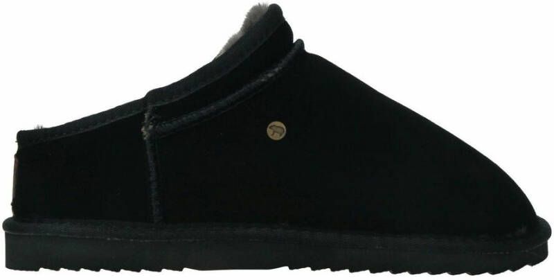 Warmbat Herenmuil van Leer en Schapenwol Black Heren - Foto 2