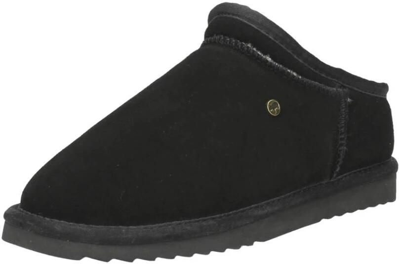 Warmbat Herenmuil van Leer en Schapenwol Black Heren - Foto 5