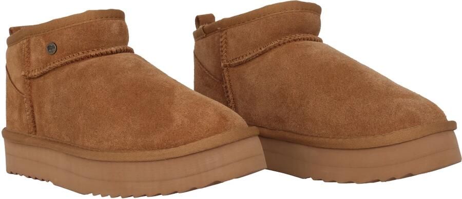 Warmbat 'Durack' Gevoerde Suède Enkellaars Bruin