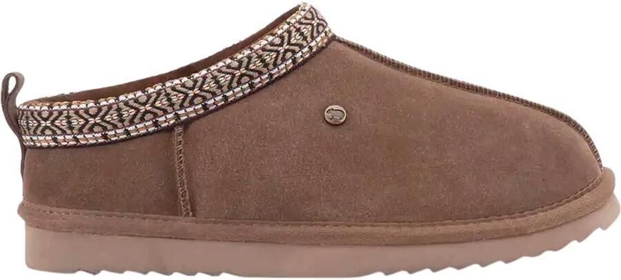 Warmbat Kynuna Suede Tape Dames Sloffen Mud - Foto 3