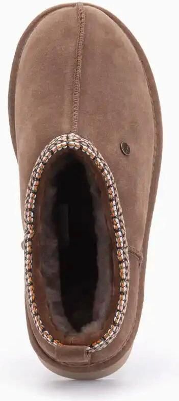 Warmbat Kynuna Suede Tape Dames Sloffen Mud - Foto 4