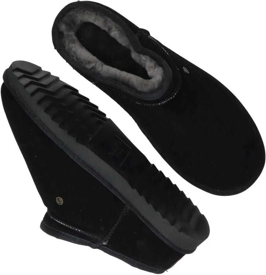 Warmbat Herenmuil van Leer en Schapenwol Black Heren - Foto 7