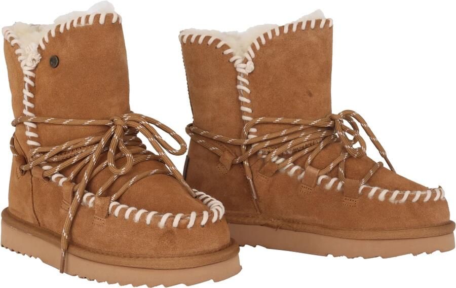 Warmbat Australia Waturra gevoerde suède enkelboots cognac - Foto 9