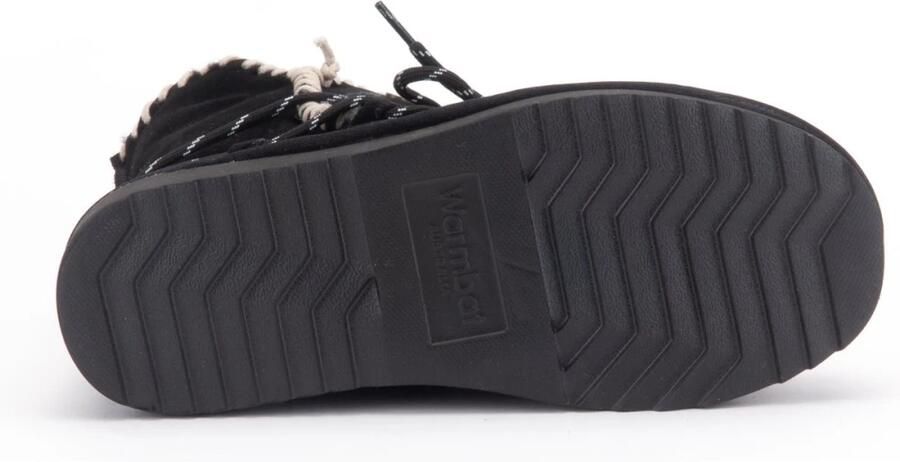 Warmbat Australia Waturra gevoerde suède enkelboots zwart - Foto 6