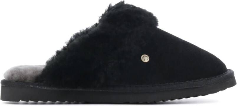 Warmbat Zwarte Pantoffels Black Dames