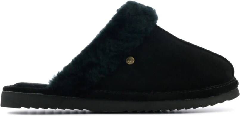 Warmbat Zwarte Pantoffels Black Dames