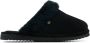 Warmbat Pantoffels Dames Sloffen Instappers Wol Harde zool Open hiel Lismore Zwart - Thumbnail 3