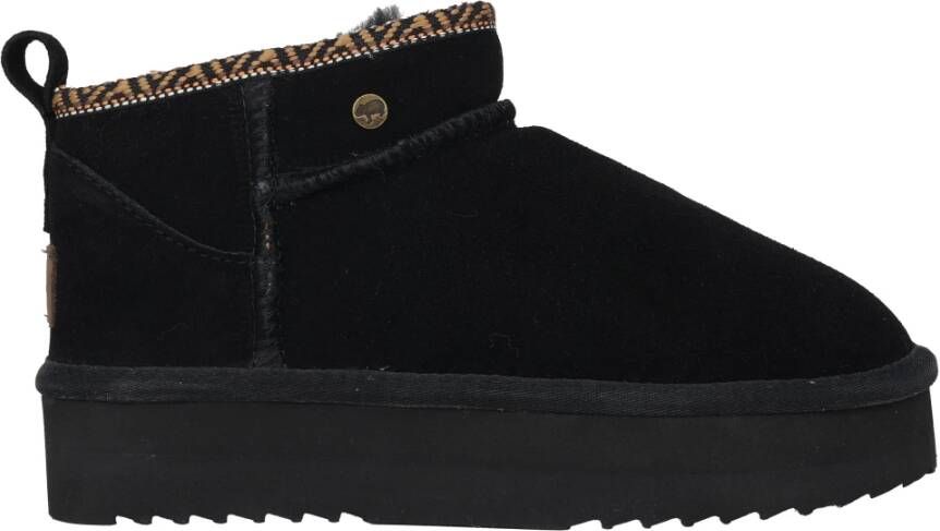 Warmbat Zwarte warmgevoerde laars voor vrouwen