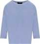 Weekend Max Mara Blauwe Linnen Boot Neck Pullover - Thumbnail 1