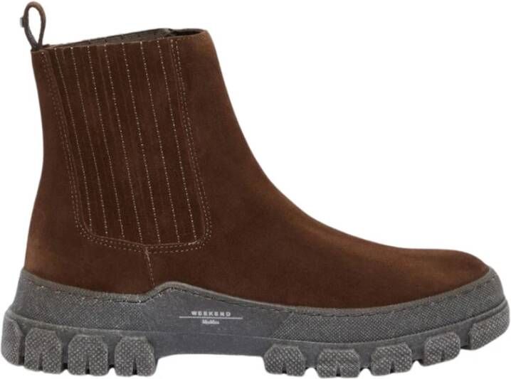 Weekend Max Mara Chelsea enkellaars met klassieke elastische inzetstukken