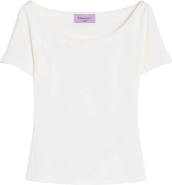 Weekend Max Mara Geribbelde katoenen top met boothals