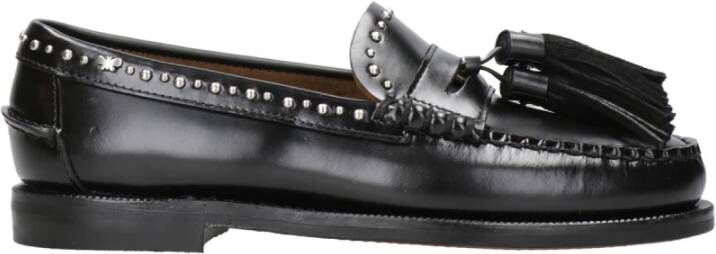 Weekend Max Mara Zwarte leren loafers met kwastjes