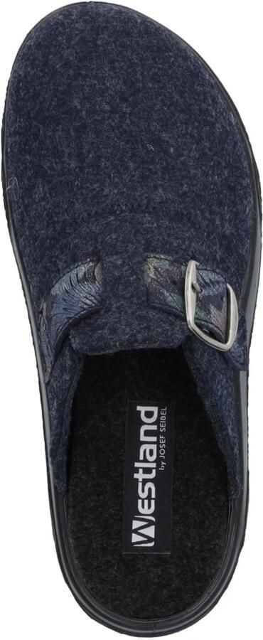 Westland ROUBAIX~04~~~~~~~~~~~~~~~~~~~~ Dames pantoffels Blauw - Foto 3