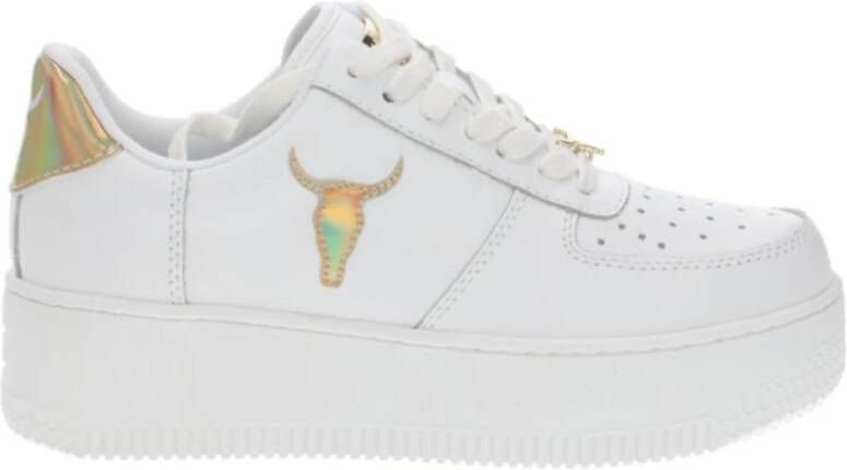 Windsor Smith Dames Leren Bianca Sneakers Wit Dames