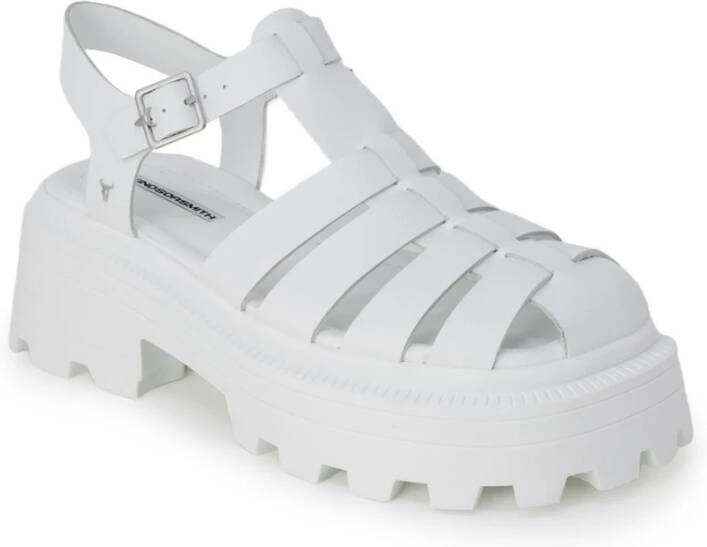 Windsor Smith Elegante witte platte sandalen voor vrouwen Wit Dames
