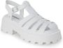 Windsor Smith Verhoog je zomerse stijl met witte platform platte sandalen White Dames - Thumbnail 6