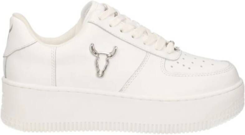 Windsor Smith Leren Sneaker White Dames