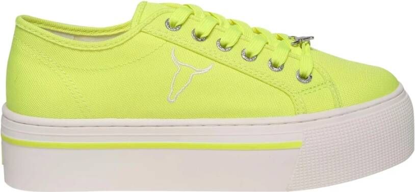 Windsor Smith Ruby model canvas sneakers Geel Heren