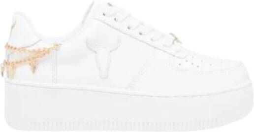 Windsor Smith Witte Leren Sneakers met Stierenkop White Dames
