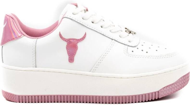 Windsor Smith Witte Leren Sneakers voor Dames White Dames