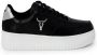 Windsor Smith Zwarte Leren Dames Sneakers met Logo Black Dames - Thumbnail 4
